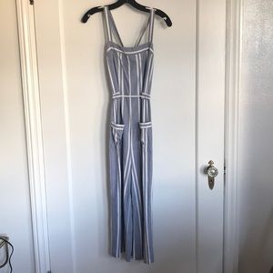 Marine Layer Blue and white striped jumpsuit